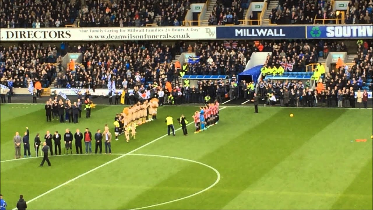Millwall vs Brentford Pre-Match Rememberance Tribute