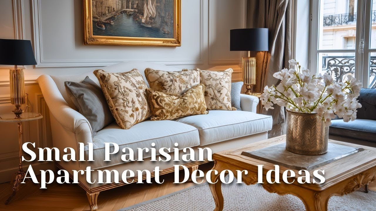 Small Parisian Apartment Decor | Elegant & Timeless French Interior Design Ideas