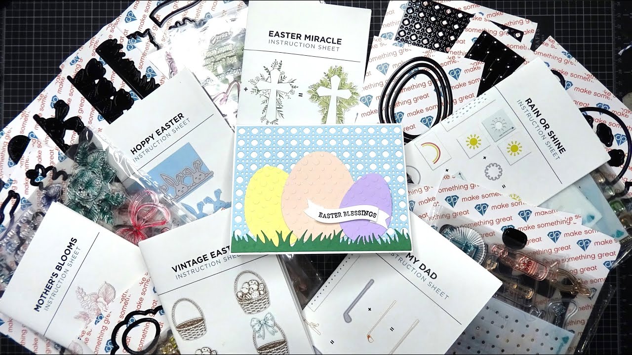 Diamond Press New Releases! Unboxing All the Kits, Freebie with Purchase & Card Tutorial!