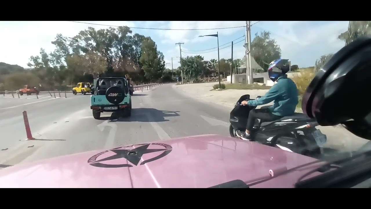18th October, 2025  ATV Tour by a Suzuki Jeep, Kos Island. Clip 4 (passing through 