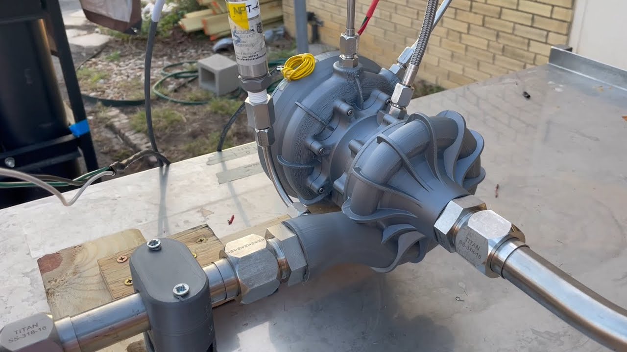 3D Printed Turbopump Testing (Day 1)