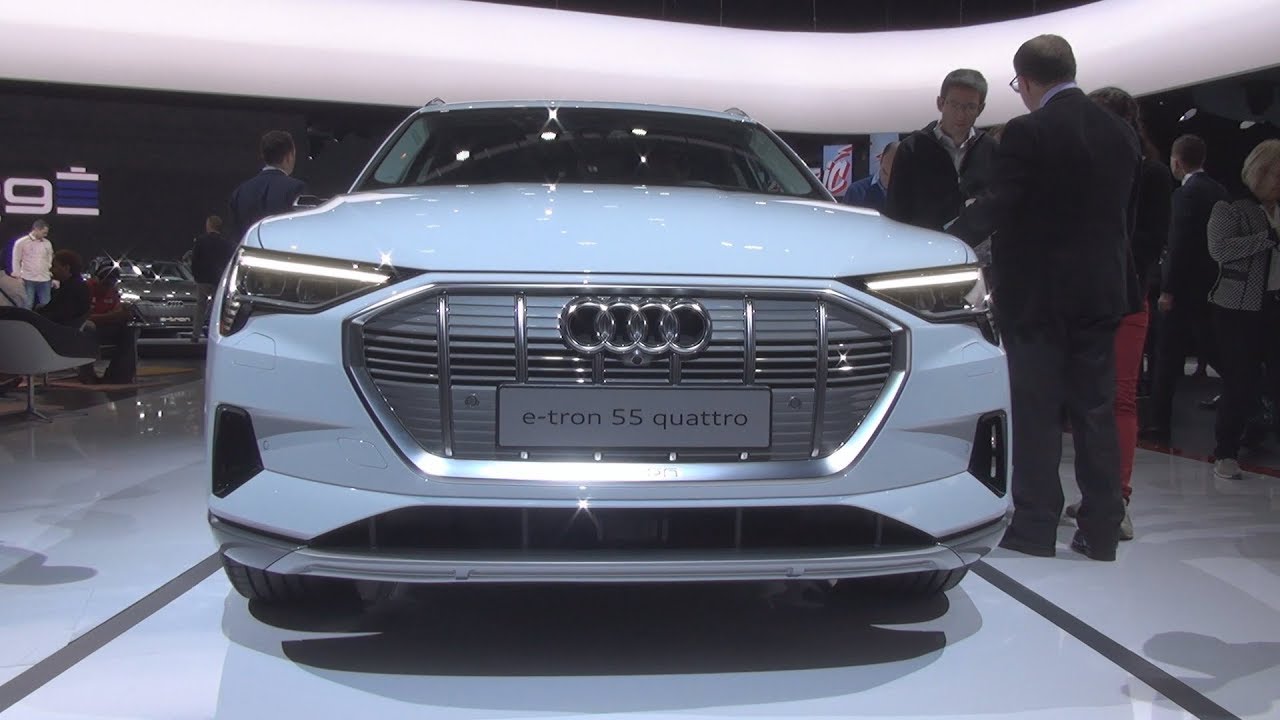 Audi e-tron 55 quattro White (2019) Exterior and Interior