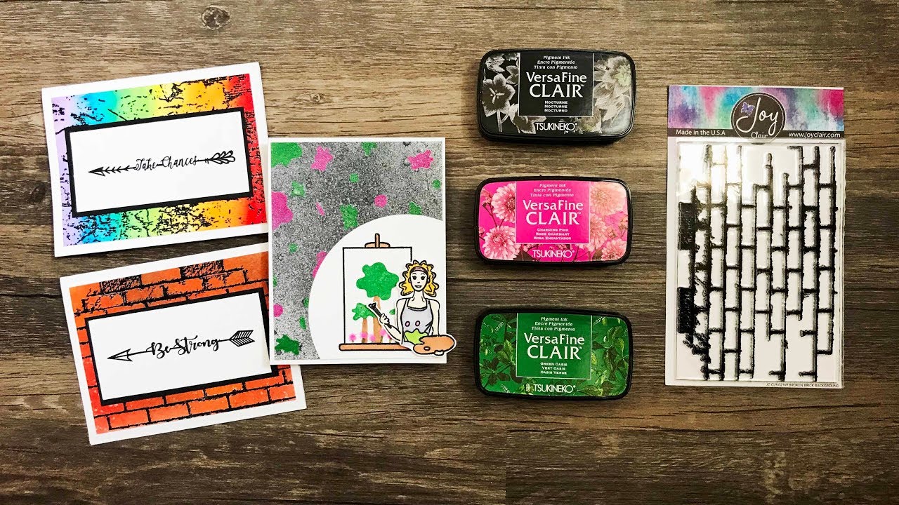 Emboss Resist 3 Ways with Joy Clair Stamps & Versafine Clair Ink