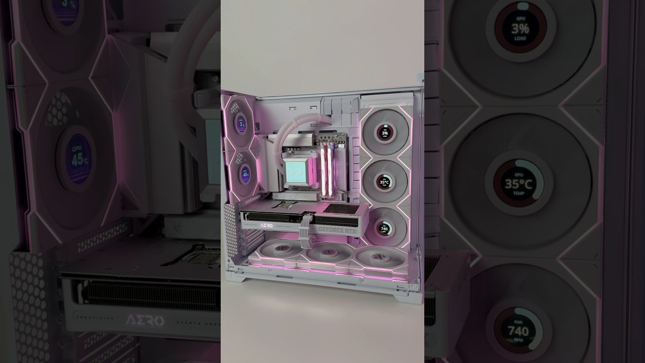 GIGABYTE X870 STEALTH ICE / 5080 AERO / Lian Li Vision Compact build