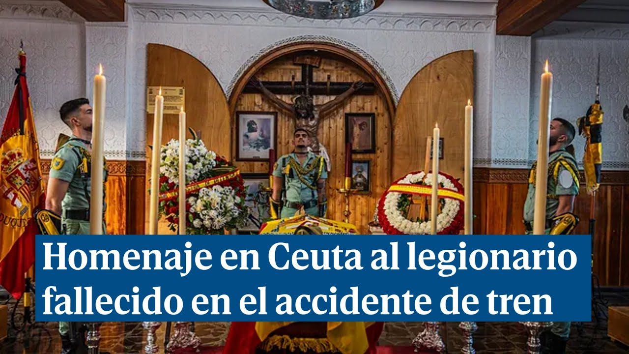 Homenaje en Ceuta al capitán legionario fallecido en el accidente de tren