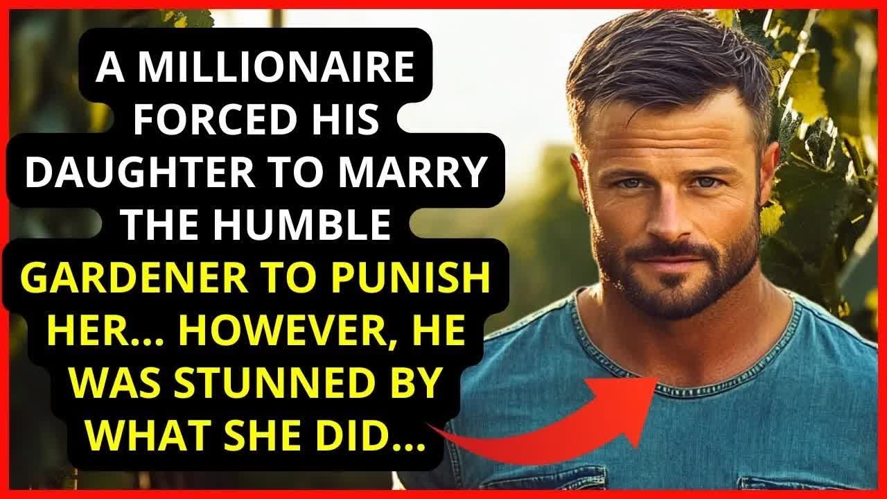A MILLIONAIRE forced his daughter to marry a gardener, but what she did left him paralyzed