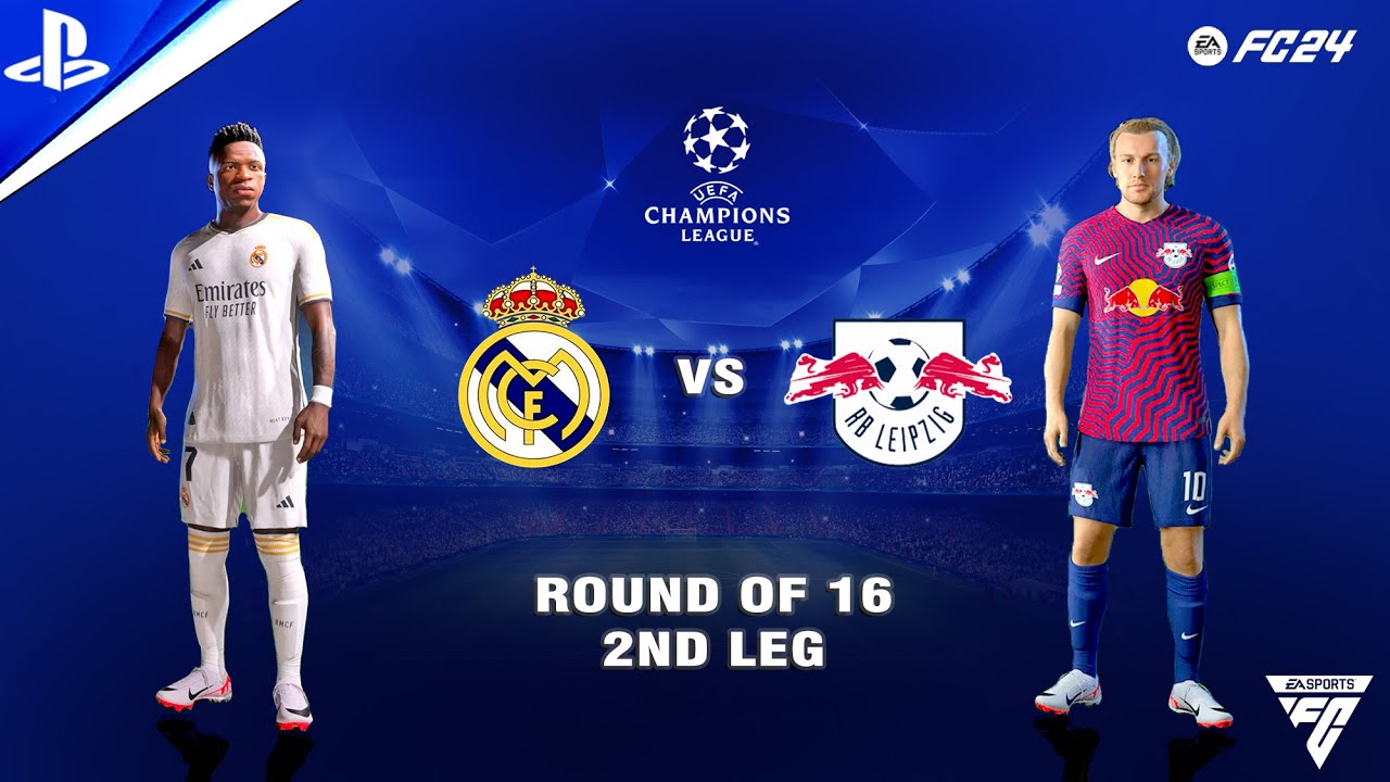 FC 24 - Real Madrid vs RB Leipzig - Round of 16 - 2nd Leg - UEFA Champions League | PS5™ | 4K