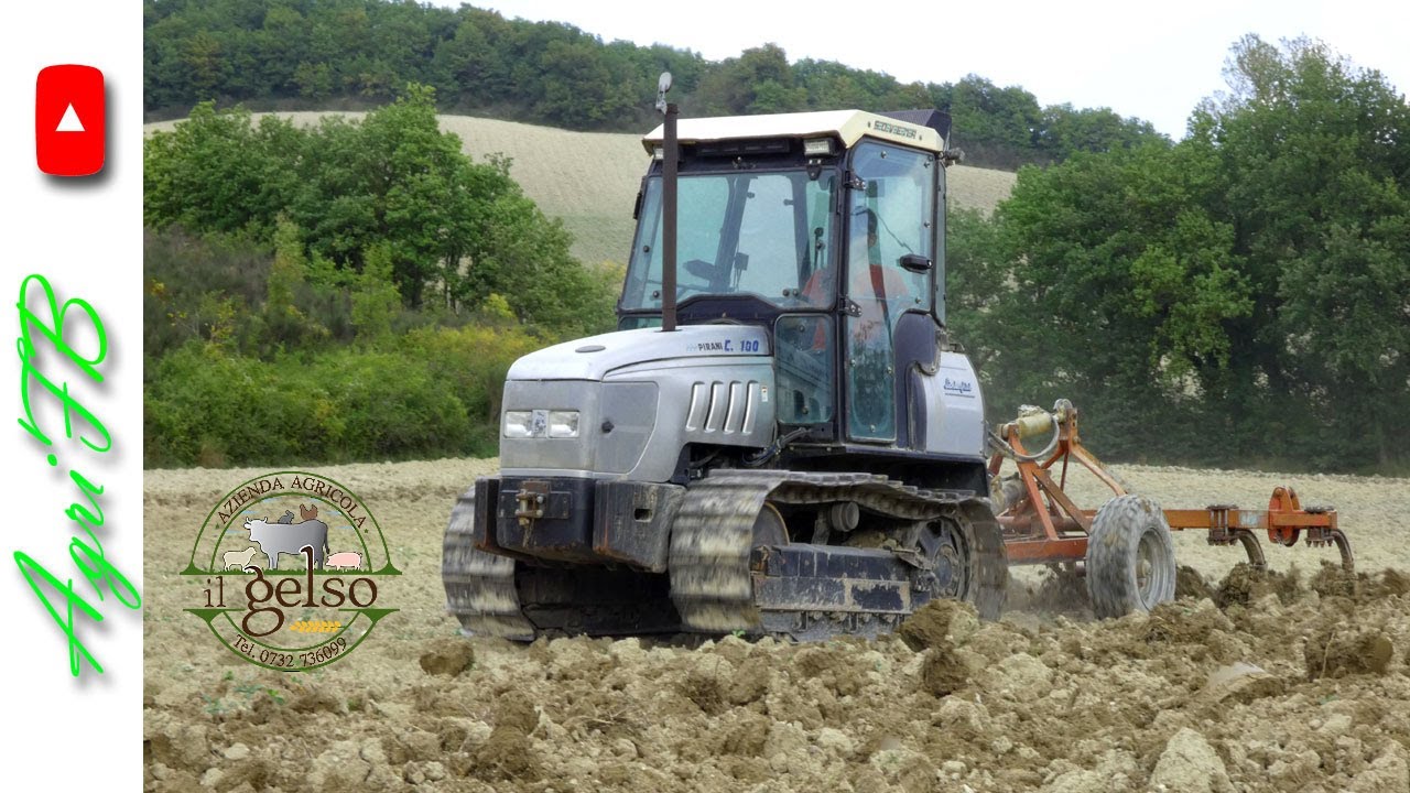 Lamborghini C100 + estirpatore Angeloni - Estirpatura 2022 - Azienda Agricola Il Gelso (Fabriano,AN)