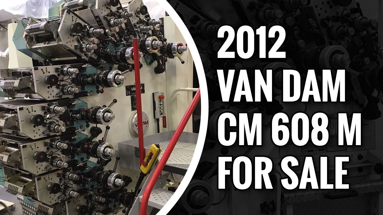 Van Dam Machine  2012 608 M Cup Printing Machine for Sale