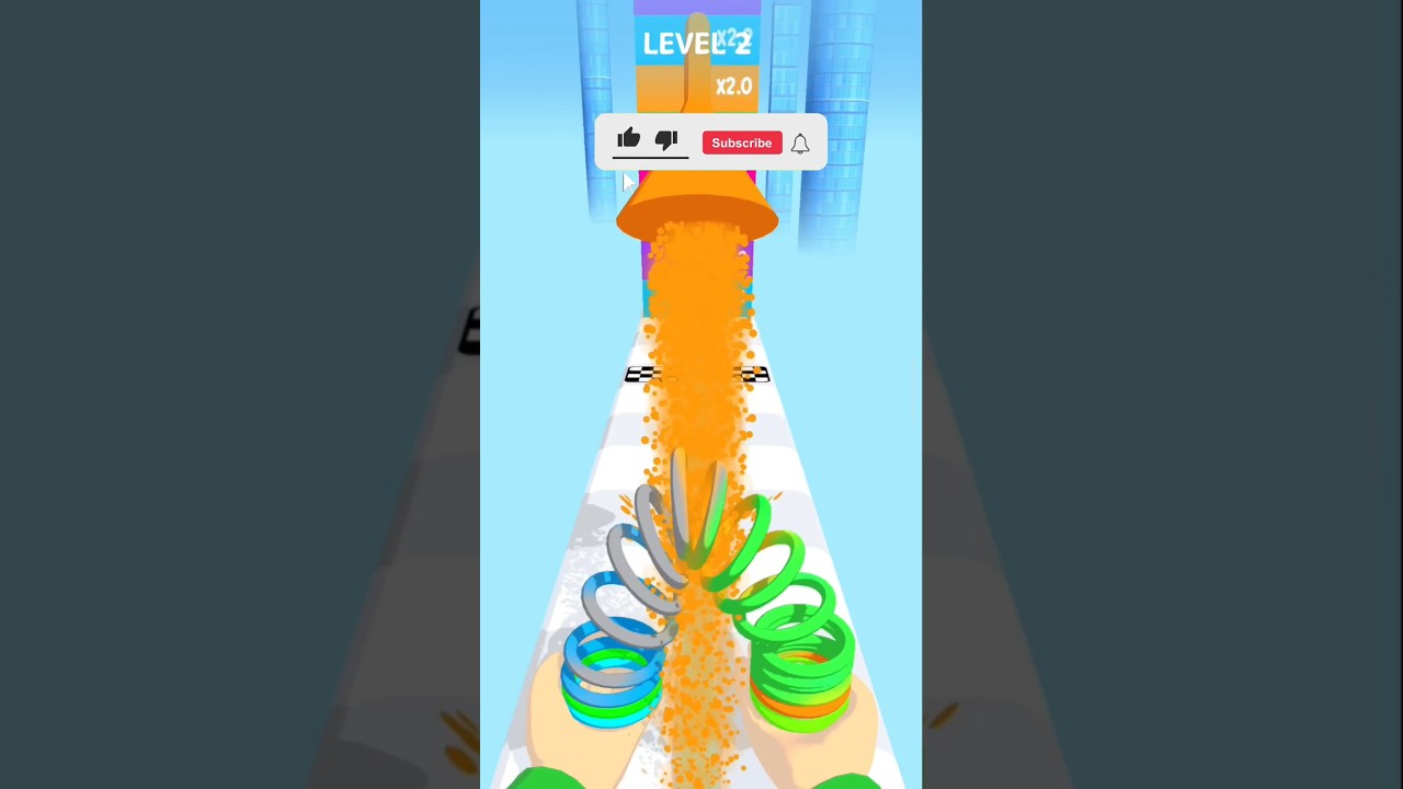 AMAZING RAINBOW 🌈 SPRING TOY LEVEL 2 #shorts