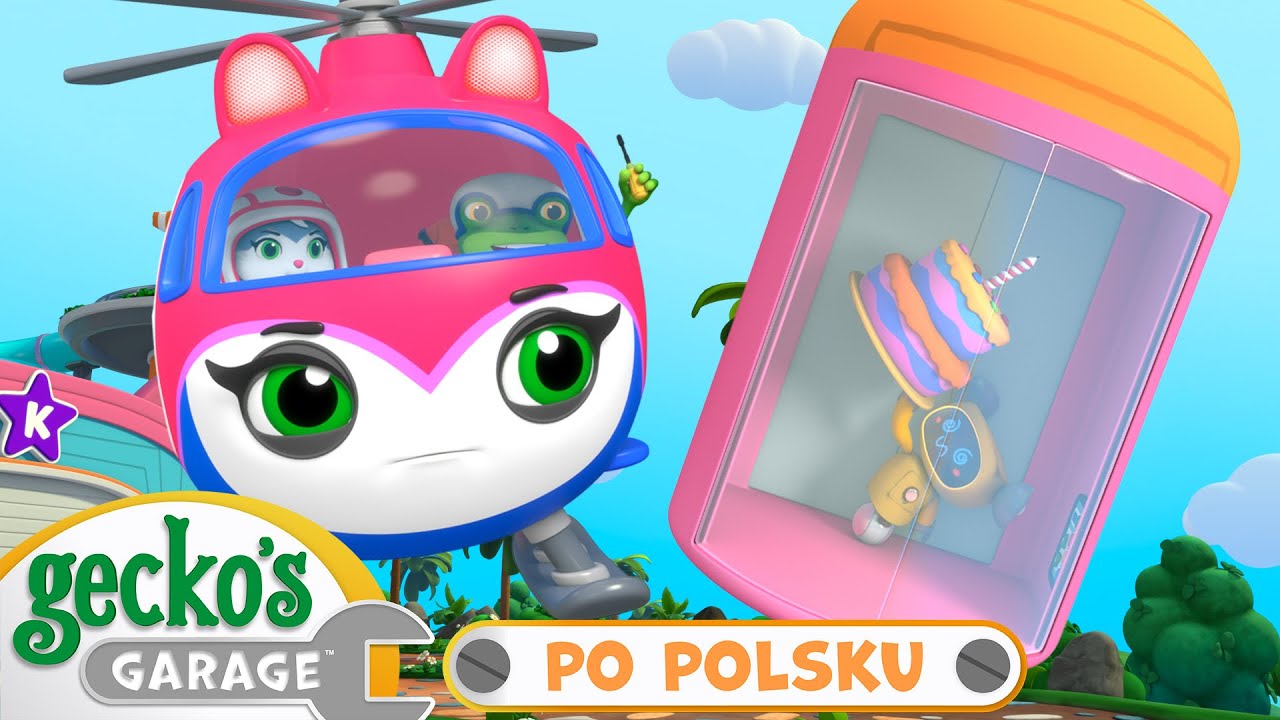 Latający tort urodzinowy | Warsztat Gekona | Bajka dla dzieci po polsku | @GeckosGaragePoPolsku