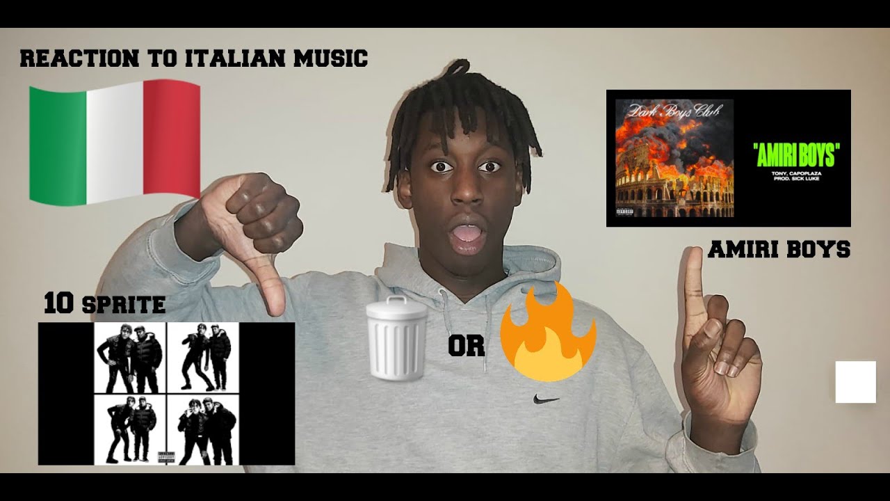 FIRST REACTION TO ITALIAN MUSIC FT TAXI B, DARK POLO GANG & CAPO PLAZA