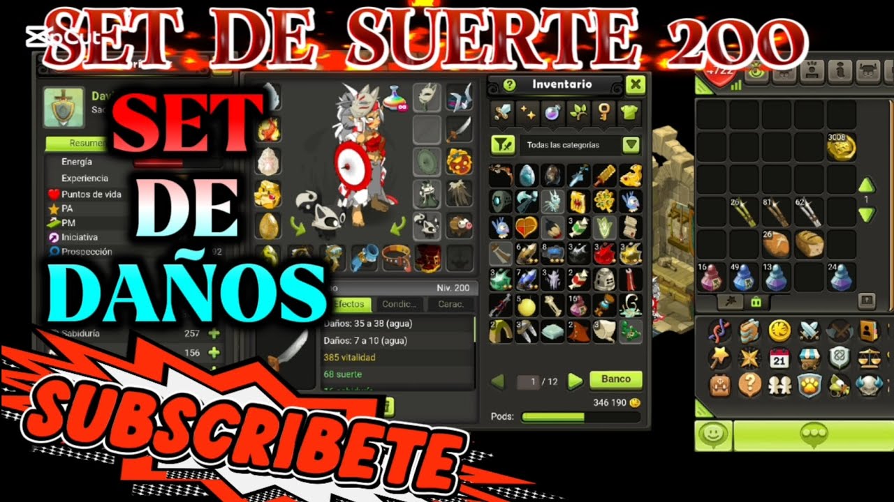 LUCK SET 200 FIXED DAMAGE - KOLISEUM MELOS - DOFUS TOUCH 🔥