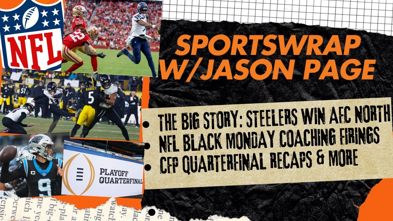 Steelers Beat Ravens, NFL Black Monday & CFP Quarterfinal Breakdown
