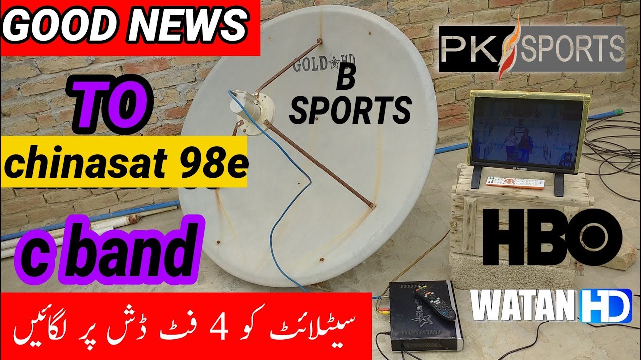 98E ChinaSat c band Satellite Setting on 4 Feet dish New update || 4k Dth Info