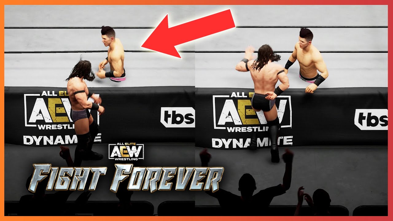 AEW: Fight Forever - جليتش من أول مباراة 🤣
