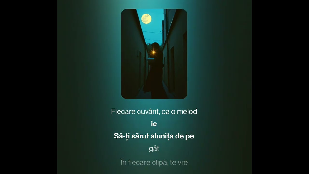 Să-ți sărut alunița de pe gât 