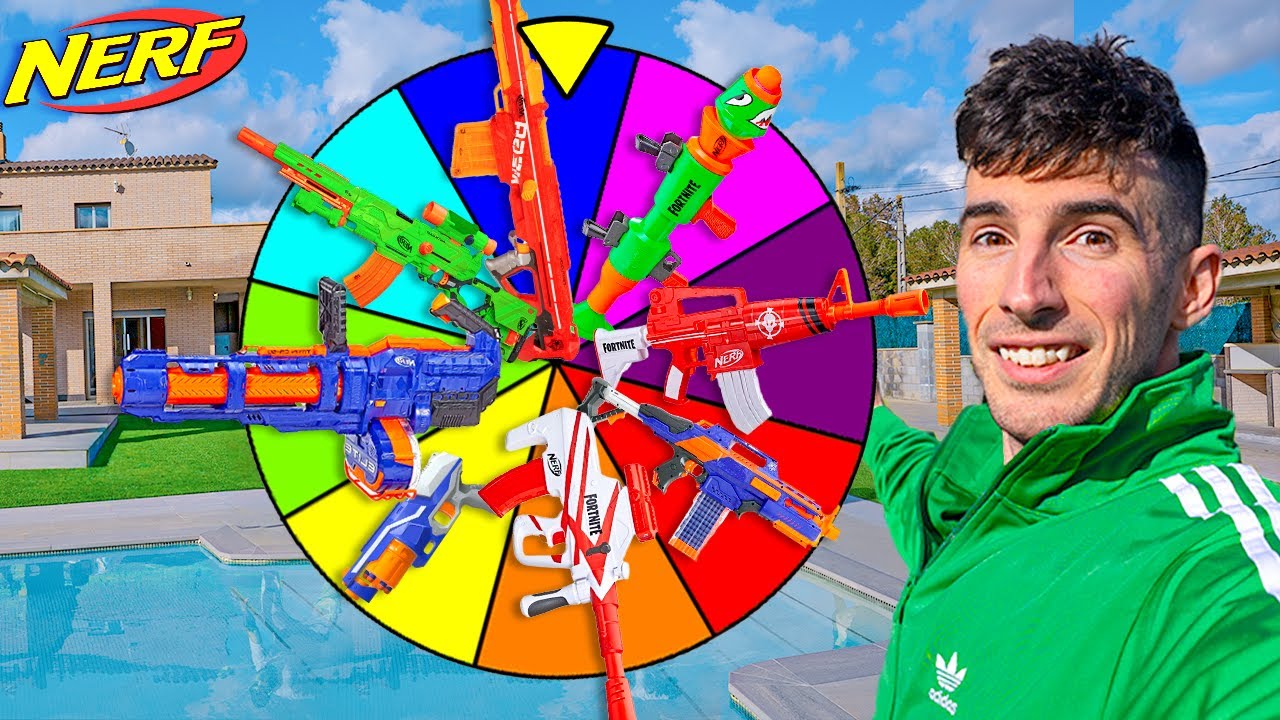 SOBREVIVE A LA RULETA DE ARMAS NERF!! Makiman