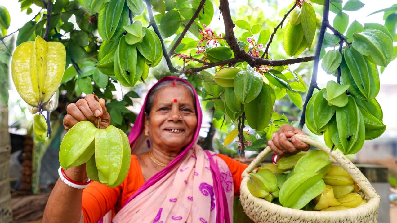 কামরাঙ্গার এই রেসিপিটি দেখলে জিভে জল আসবেই | Star Fruit Recipe With Small Fish |