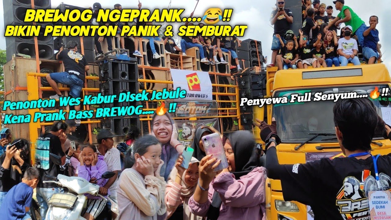 Detik² BREWOG Ngeprank😂Bikin Penonton Kocar Kacir Kena BASS nya,,,Penyewa Full Senyum🔥