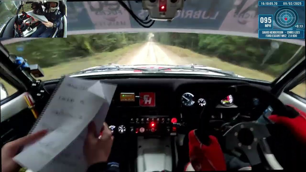 Riponian Rally 2025 - David Henderson / Chris Lees - Ford Escort BDG - Stage 4 - Gale Rigg 2