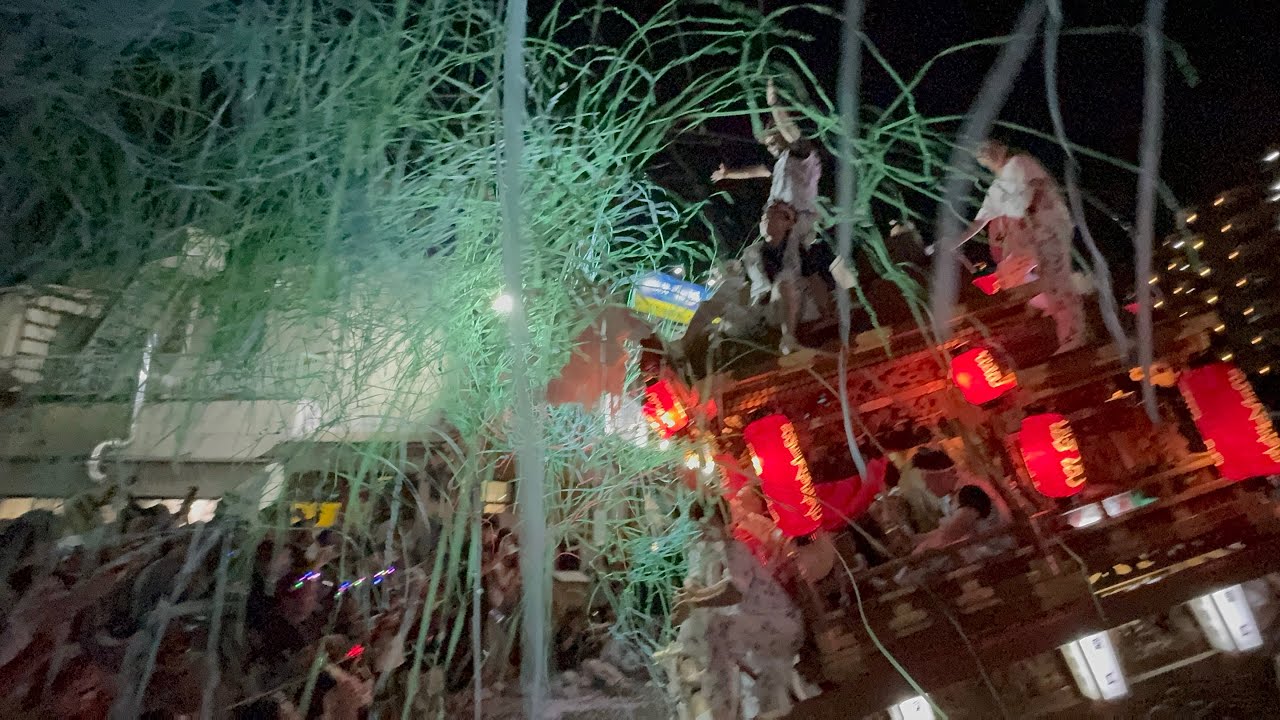 令和６年　深江稲荷神社夏祭り本宮　深江地車宮入