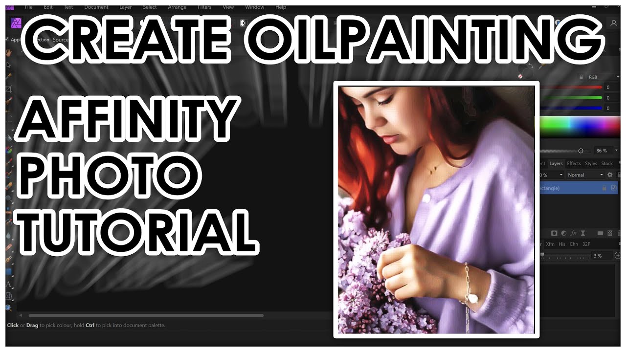 How To Create Oil Painting Look (Affinity Photo) | Tutorial.
