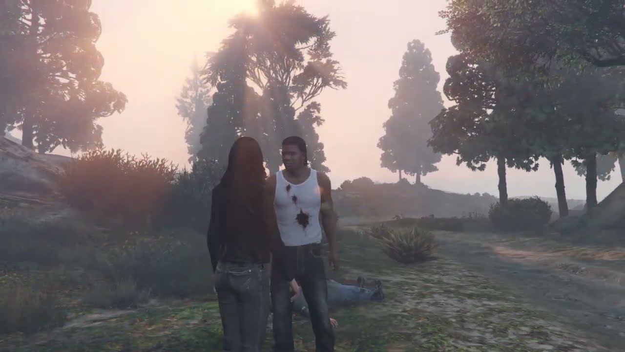 Franklin saved a girl and got paid {Grand Theft Auto V}