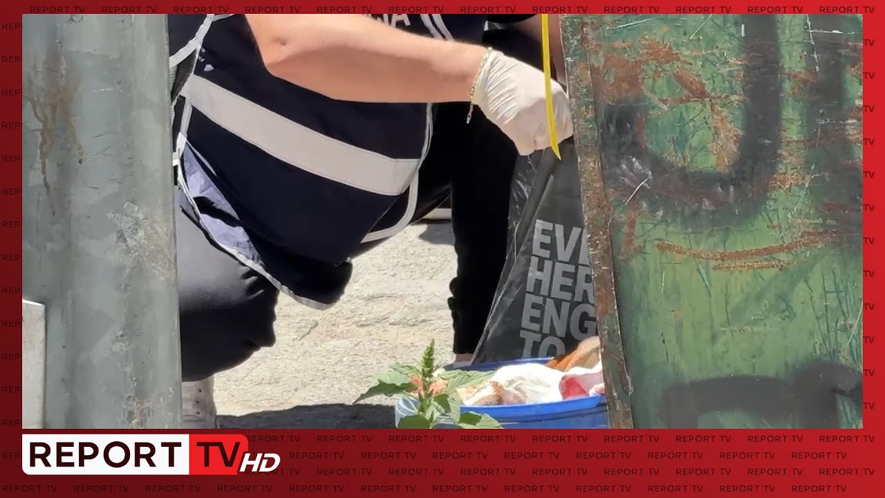 Vrasja në Pogradec, momenti kur grupi hetimor kërkon për prova në koshin e plehrave