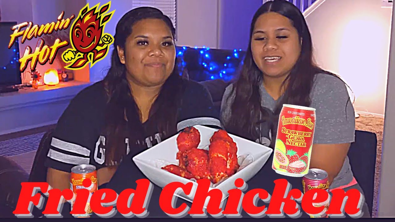 Hot Cheetos Fried Chicken Mukbang & Storytime | L&M Sisters