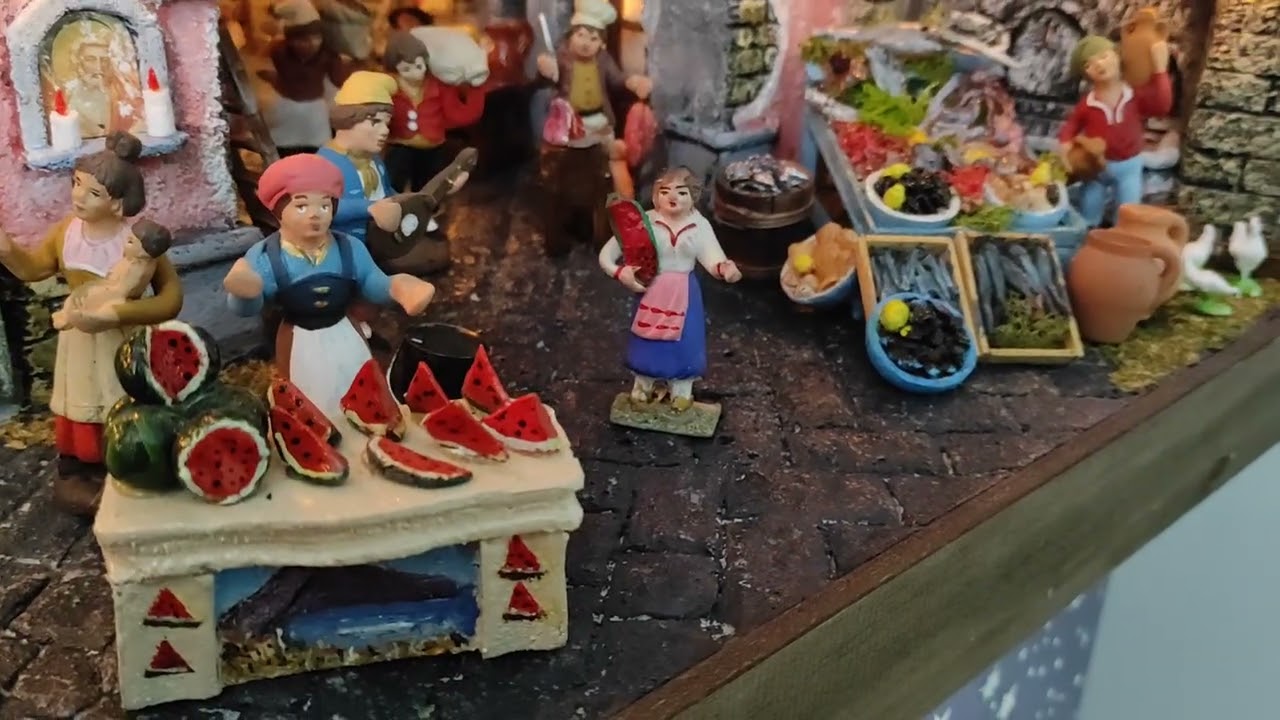 Presepe napoletano di Antonio 2025 allestito