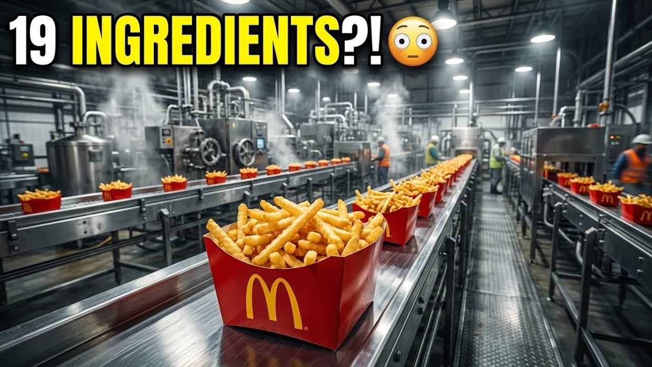 INSIDE McDonald&rsquo;s Fries Factory | 19 Ingredients, Potatoes Not #1''Behind The Factory
