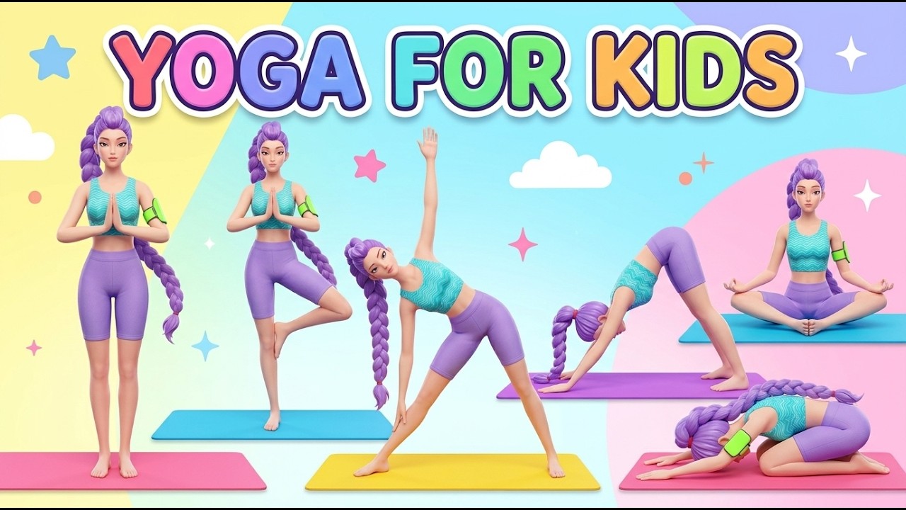 Simple Stretches and Relaxation for Kids  Flexibility and Calmness Yoga