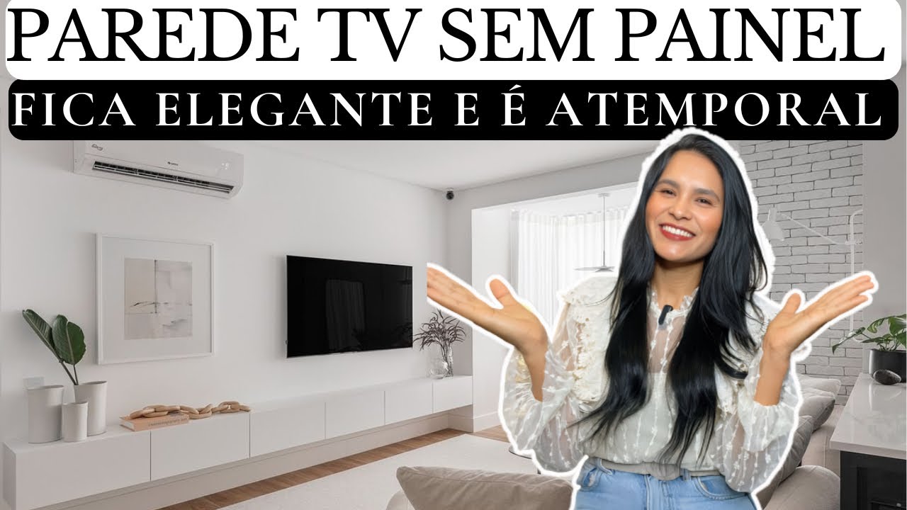 Paredes TV sem painéis e elegantes demais 