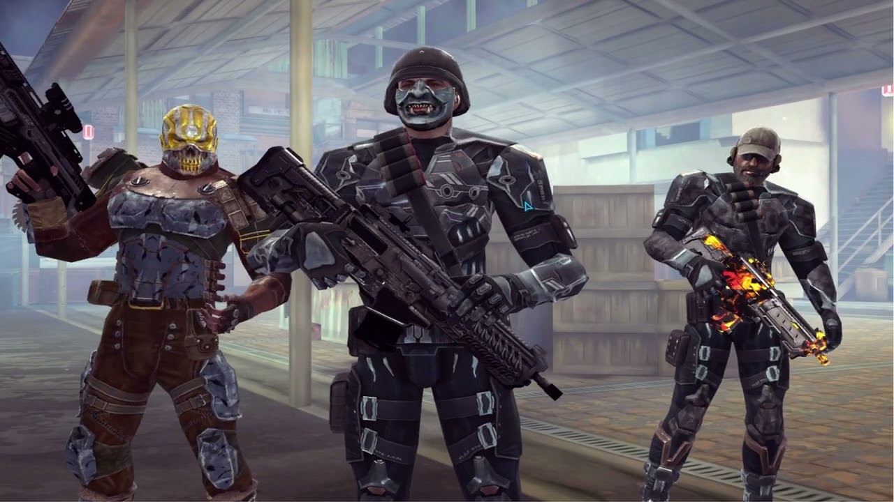 Modern Combat 5 Team battle, Grinder gameplay (streets map)