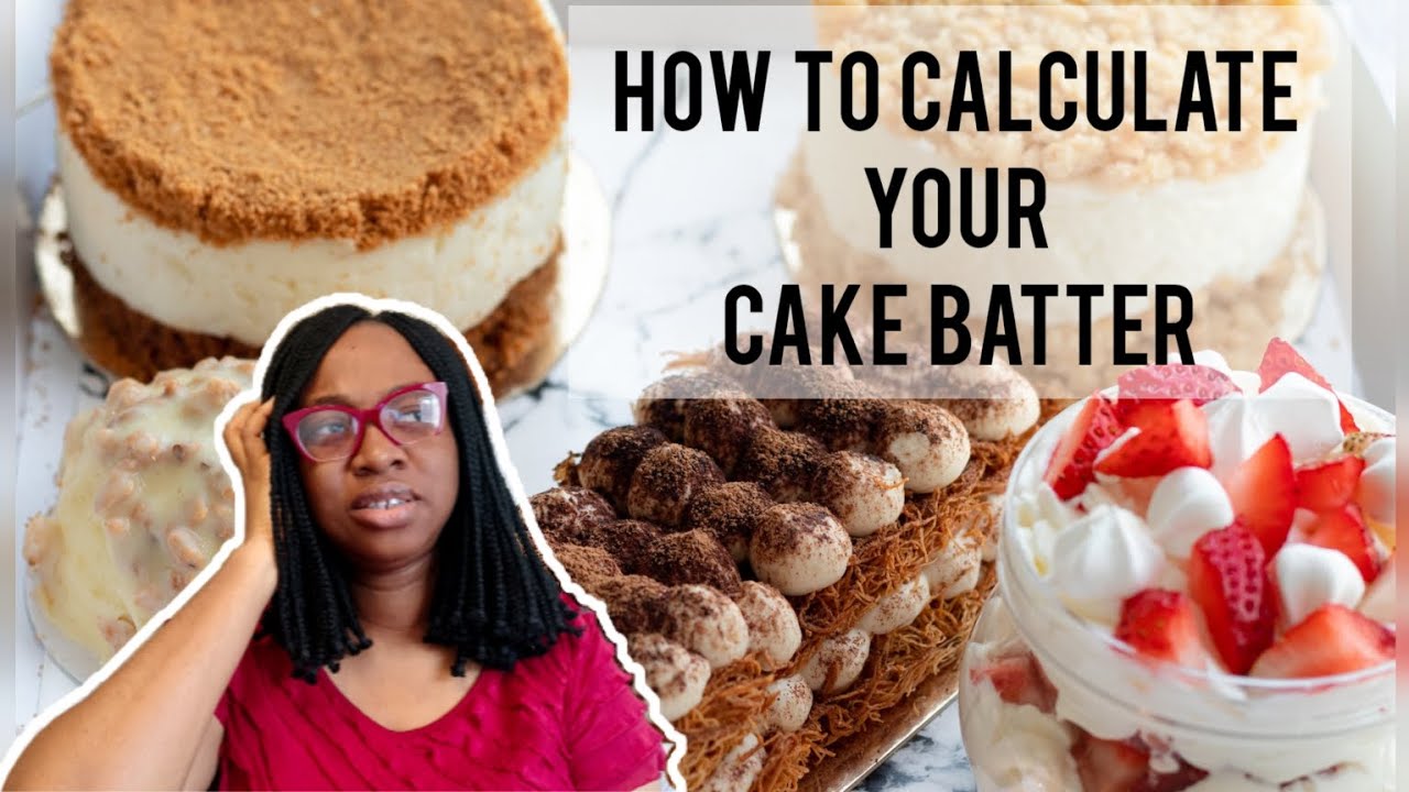 HERE'S HOW I CALCULATE my CAKE BATTER for an 8