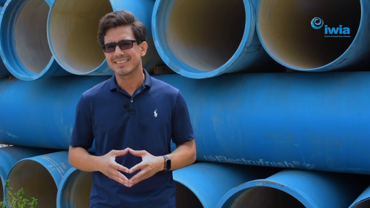 Tubería hierro dúctil junta Tyton EN 545 revestimiento con aleación de zinc-aluminio, más epoxy azul