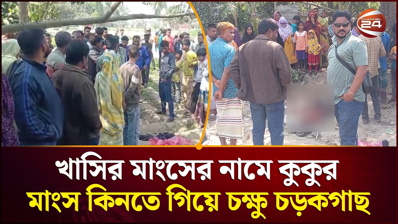 খাসির আড়ালে কু'কু'রের মাংস! ধামুইরহাটে চাঞ্চল্য, পালালেন অভিযুকরা | Channel 24