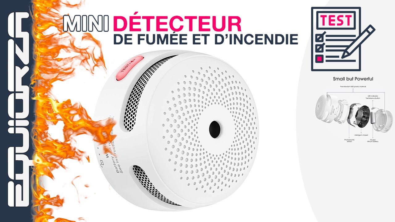 Mini détecteur d'incendie et de fumée connecté 🤩 🔥