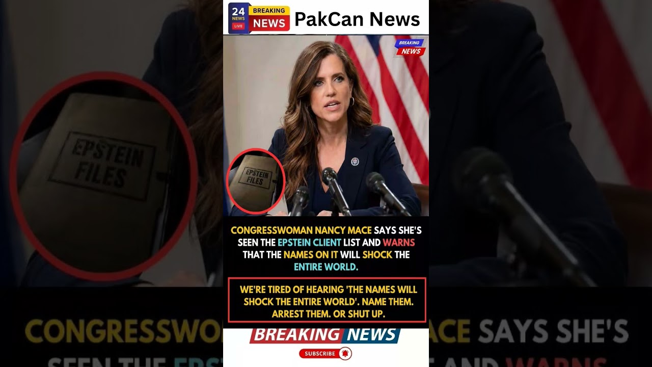 Nancy Mace Says Epstein Files Could Shock the World | PakCan News