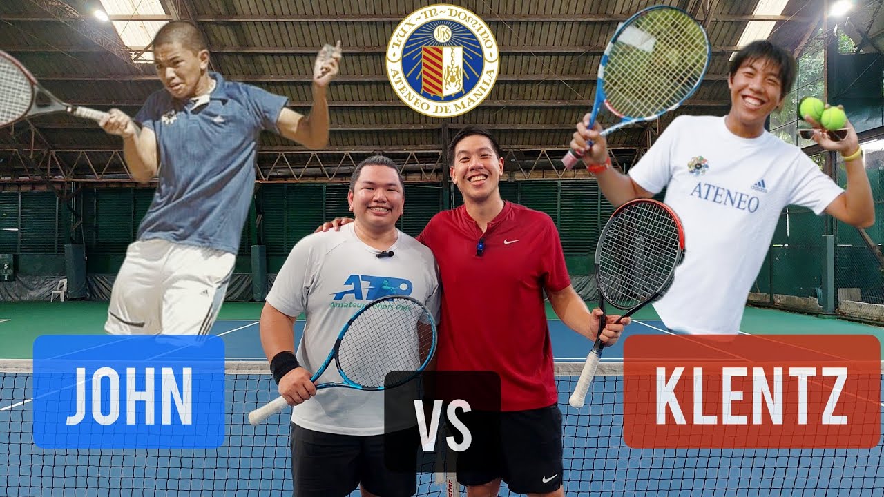 Singles Match Between Former Ateneo Varsity Tennis Teammates: John vs. Klentz