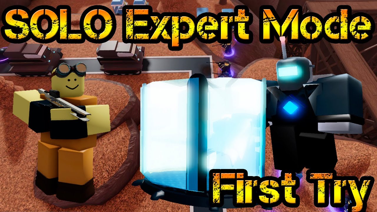 SOLO Expert Mode Tower Blitz First Try New Roblox Tower Defense Simulator