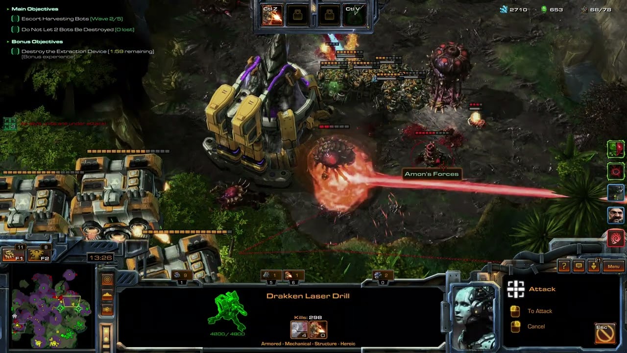 StarCraft II Co-op: Retribution with Swann and Abathur