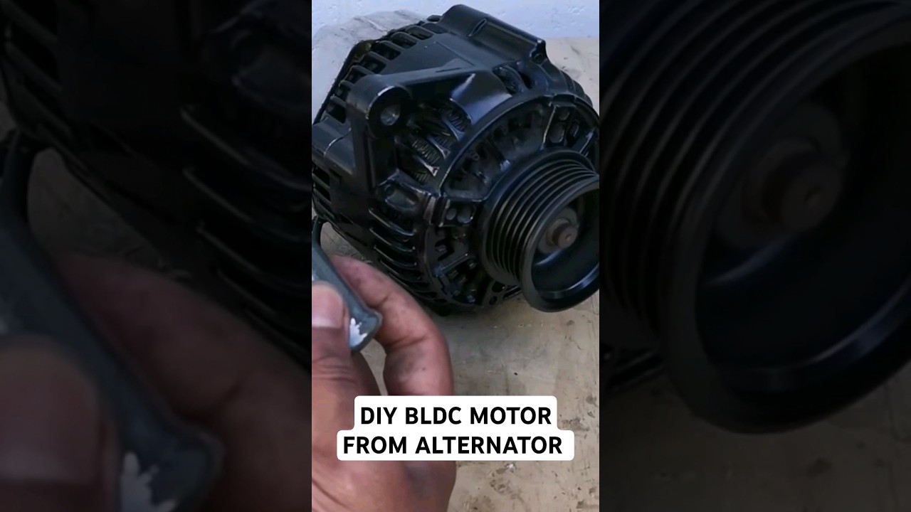 Homemade BLDC Motor From Car Alternator, Full Video On My Channel #foryou #diy #fyp