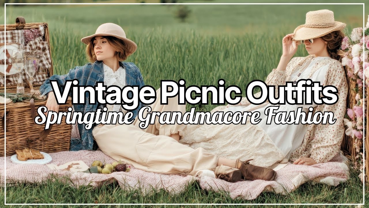 Springtime Grandmacore Fashion Inspiration With Vintage Picnic Outfits You&rsquo;ll Absolutely Adore