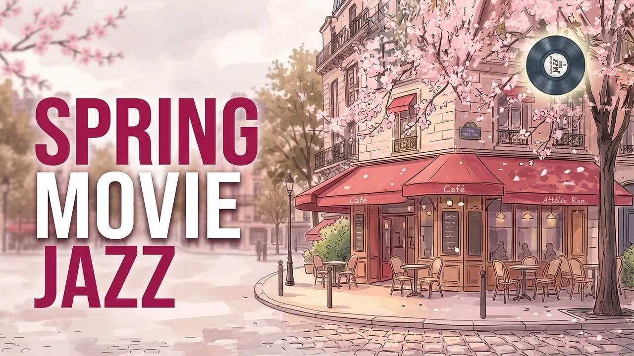 Spring Morning Movie Jazz 2026 🌸 Romantic Movie OST in Scenic France for Study & Relax