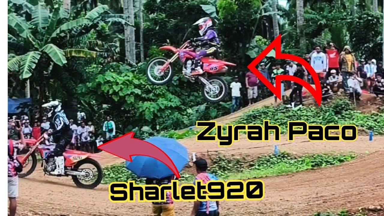 zyrah Paco Champion 🏆 sa Ladies open sa president Roxas North Cotabato motocross