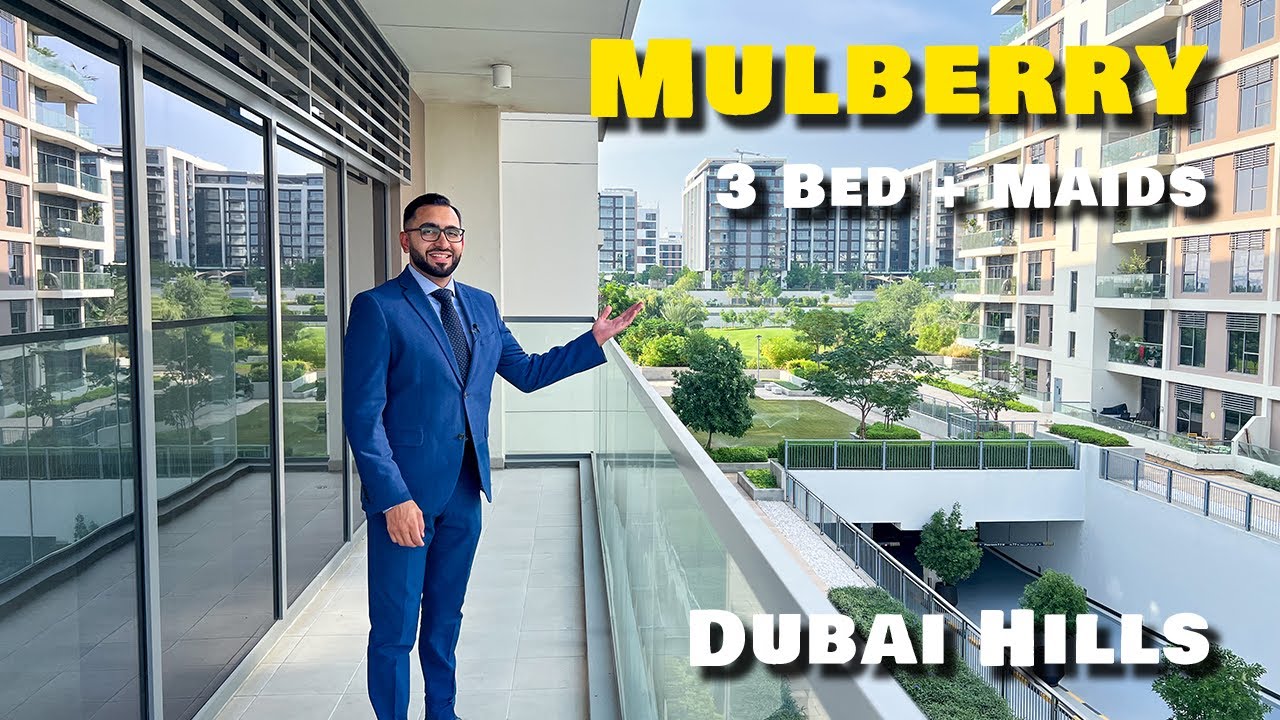 3 Bedroom + Maids Mulberry Apartment Tour - Dubai Hills Estate