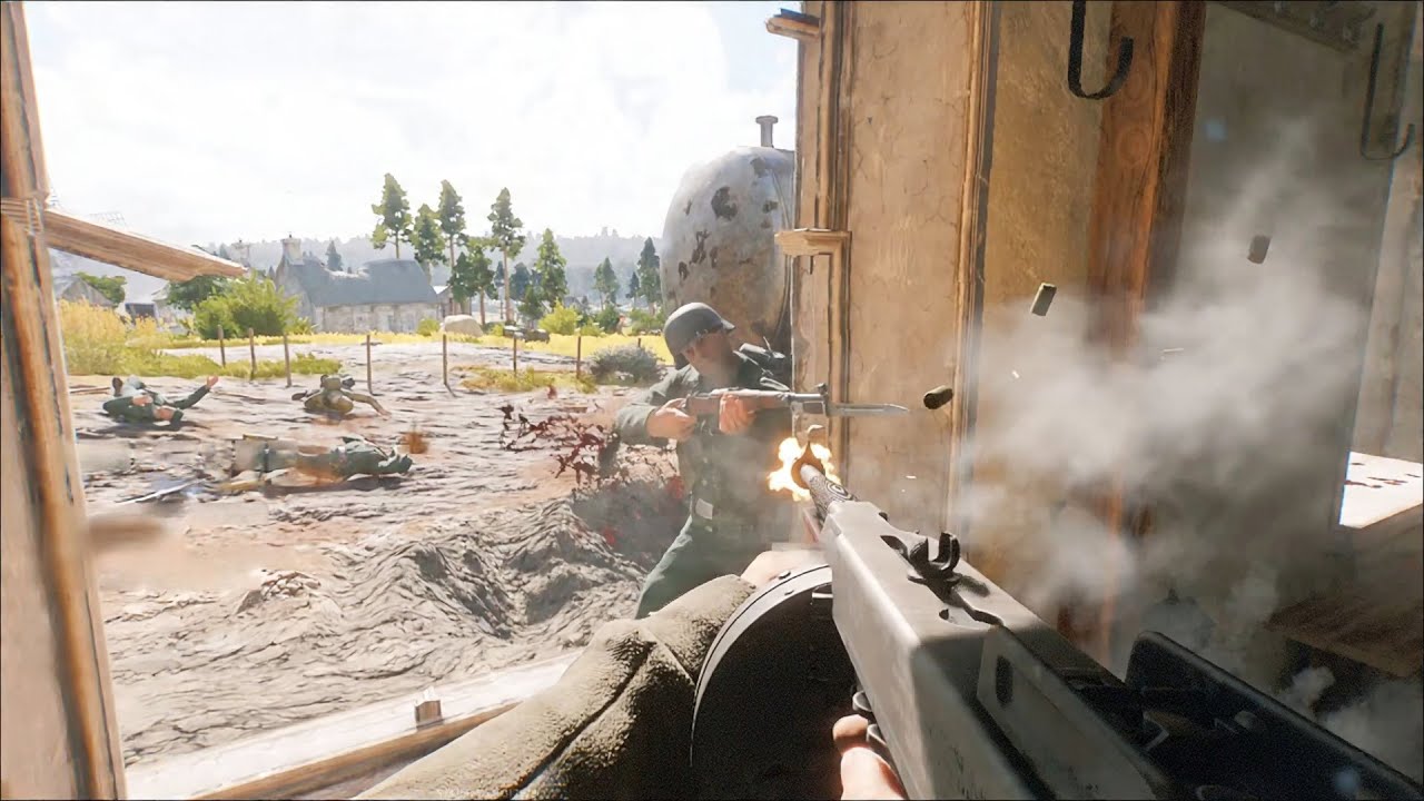 Enlisted Gameplay Invasion of Normandy La Perelle Village Wehrmacht vs US forces