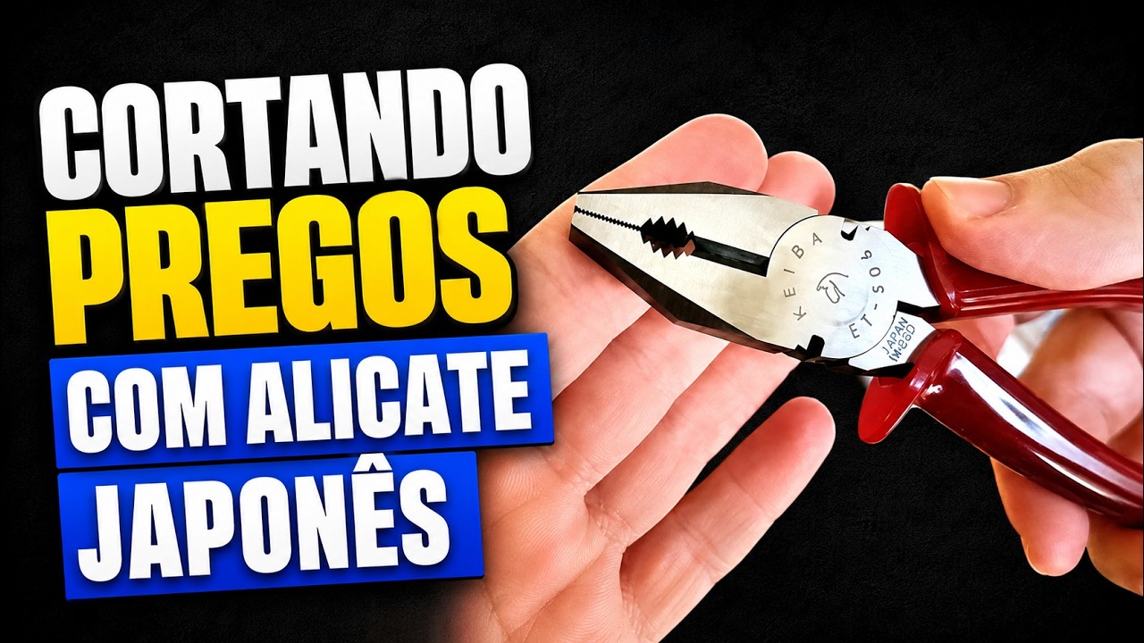 Cortando Pregos com Alicate Japonês
